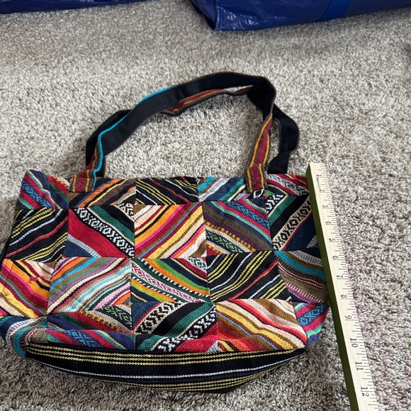 Multicolor Patchwork Tote Bag - Picture 2 of 6